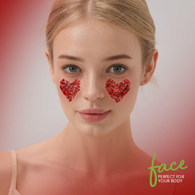 Teenitor red body glitter gel in travel-friendly packaging