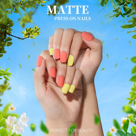 Teenitor Short Press On Nails packaging front view