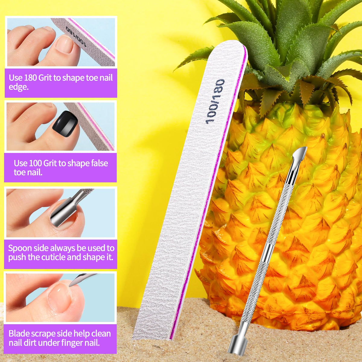 Teenitor wooden stick for nail art and polish removal