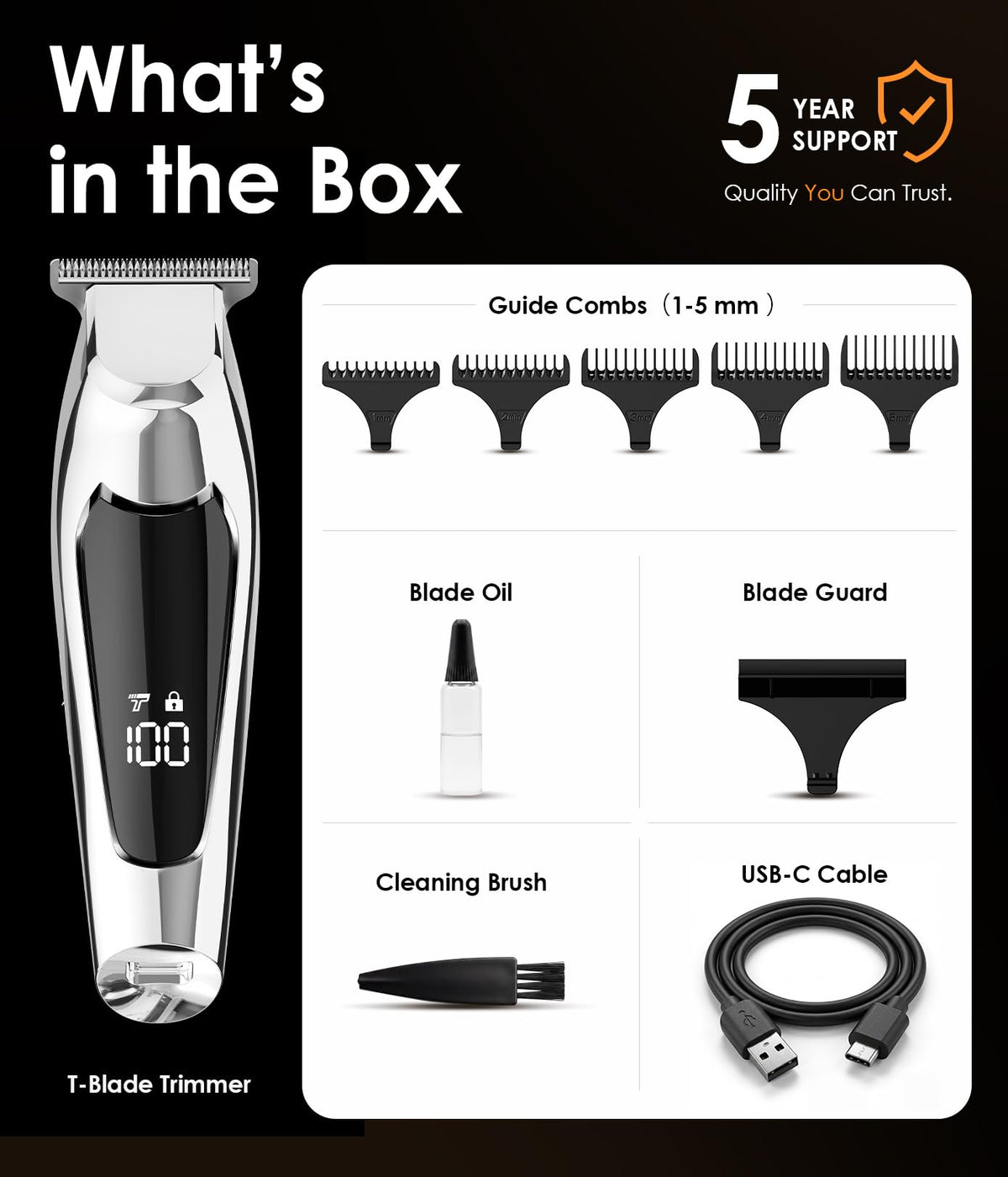 TEKARC Hair & Beard Trimmer in packaging