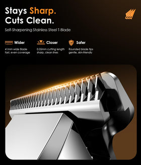 TEKARC Hair & Beard Trimmer with included guide combs