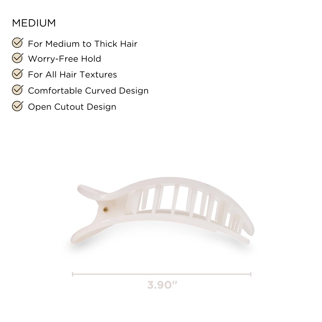 Teleties Flat Round Clip showing bendable teeth design