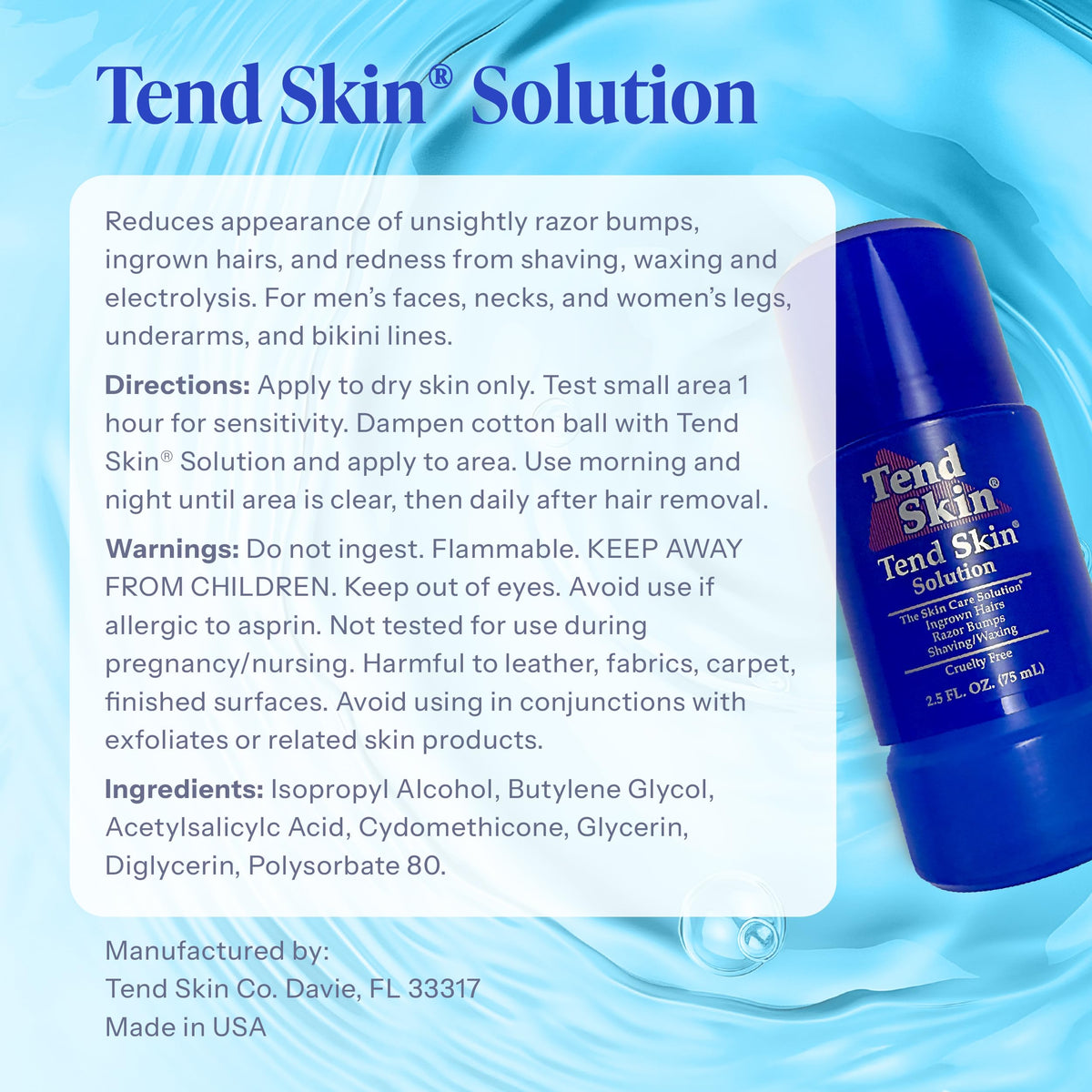 Tend Skin Roll-On Solution with other skincare products