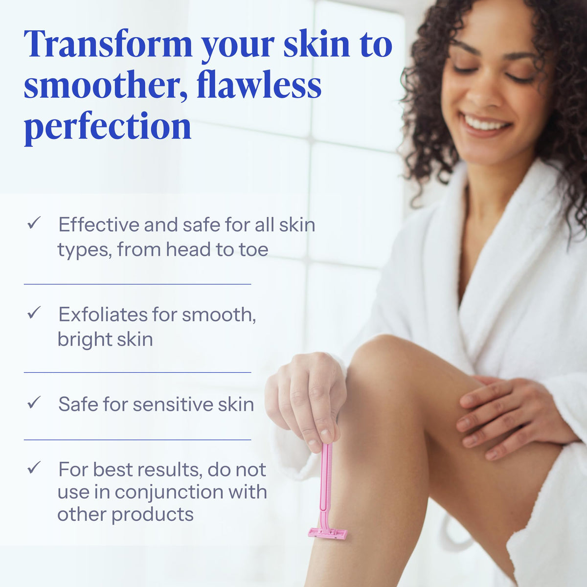 Tend Skin Solution application on skin