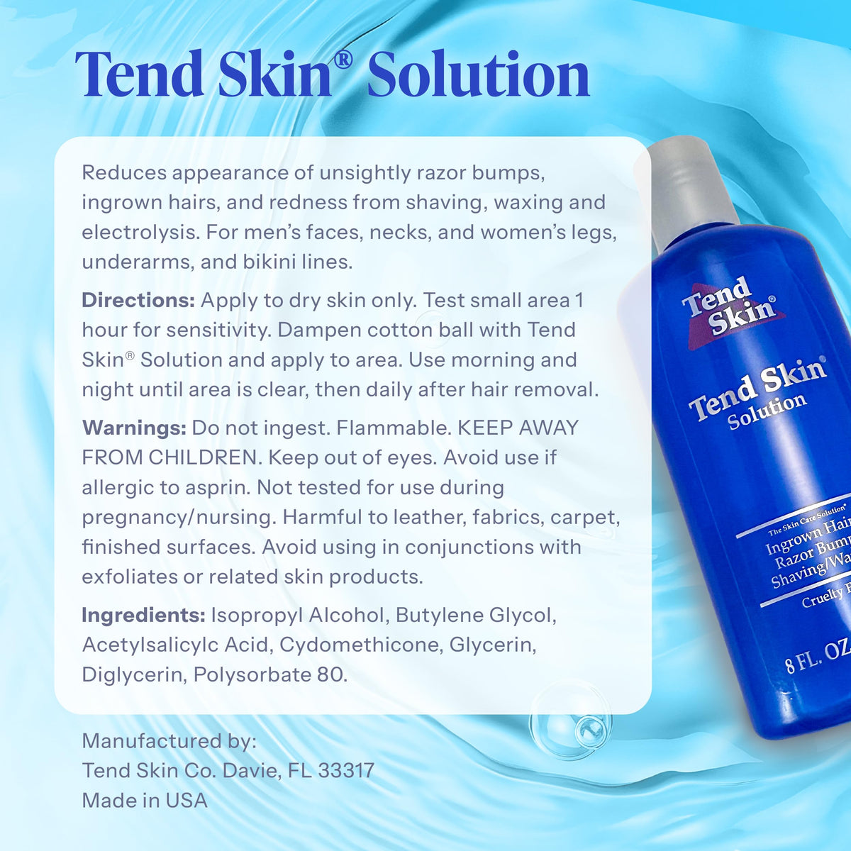 Tend Skin Solution ingredients list