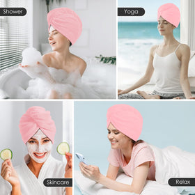 TENSTARS Hair Towel Wrap folded neatly