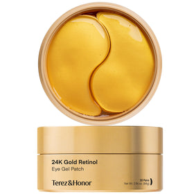 TEREZ & HONOR 24K Gold Retinol Eye Patches packaging front view