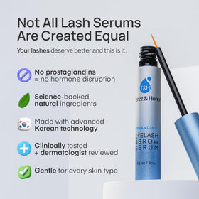 TEREZ & HONOR Eyelash Serum in a beauty routine
