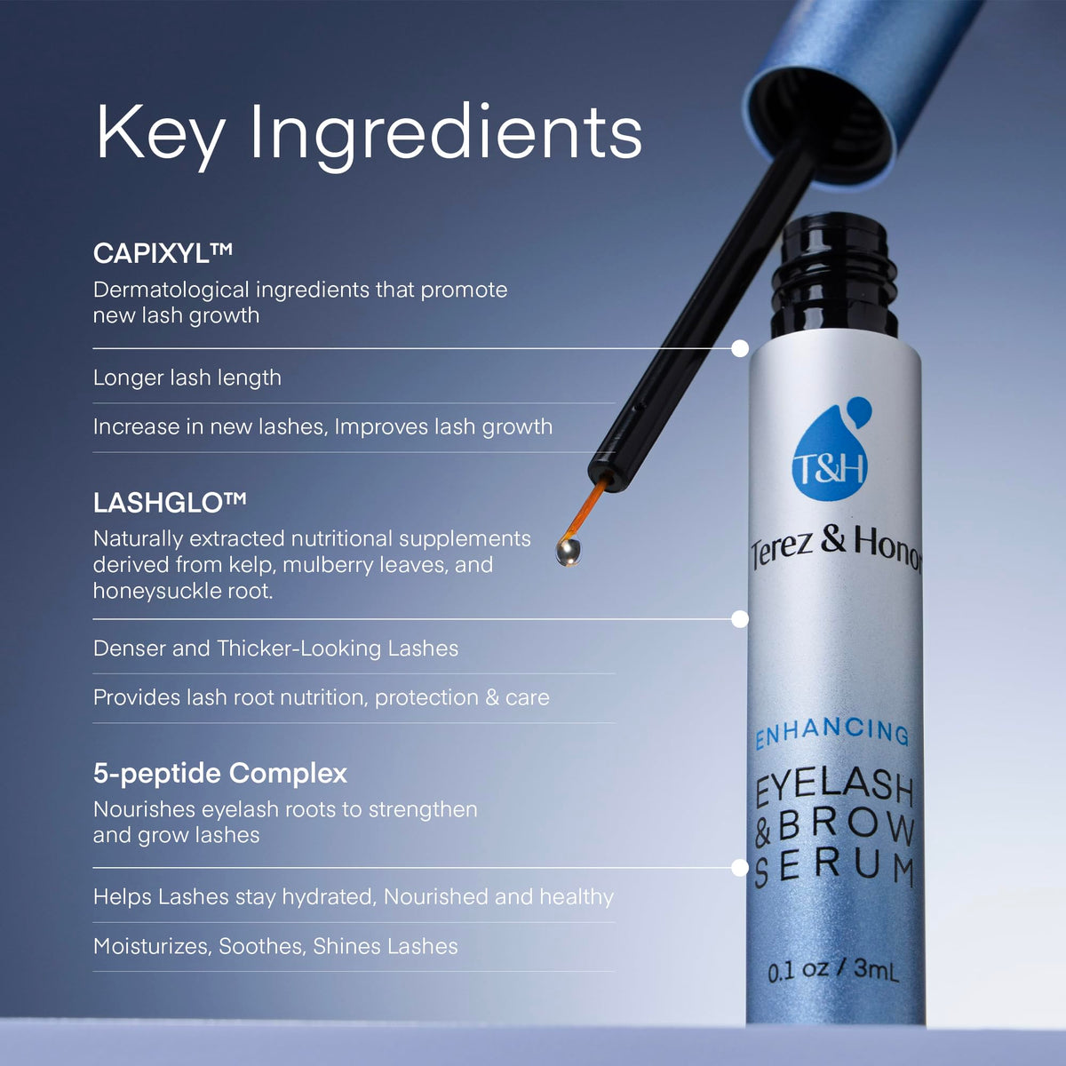 TEREZ & HONOR serum packaging with two tubes