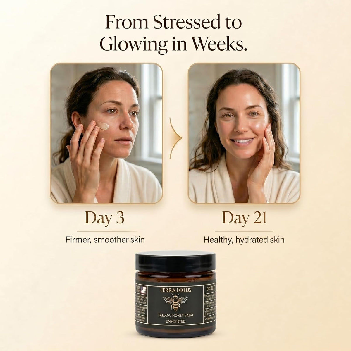 Terra Lotus balm in lifestyle setting, highlighting natural ingredients