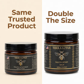 Terra Lotus Organic Beef Tallow Balm lid detail
