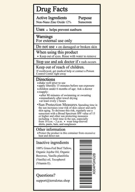 Terra Lotus sunscreen in outdoor setting