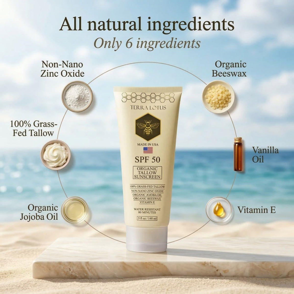 Terra Lotus sunscreen texture close-up