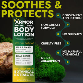 Terramed Antibacterial Body Lotion 150g texture on skin