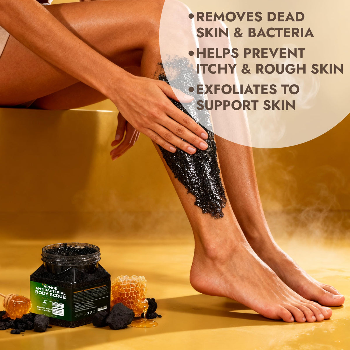 Terramed Antibacterial Body Scrub 16 fl oz packaging