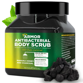Terramed Just Think Comfort Antibacterial Body Scrub 16 fl oz front view