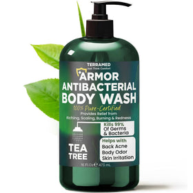 Terramed Just Think Comfort Antibacterial Body Wash 16 fl oz front view