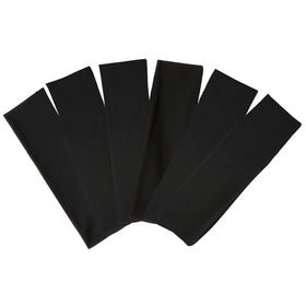 TERSE black headband front view showing soft stretchy fabric