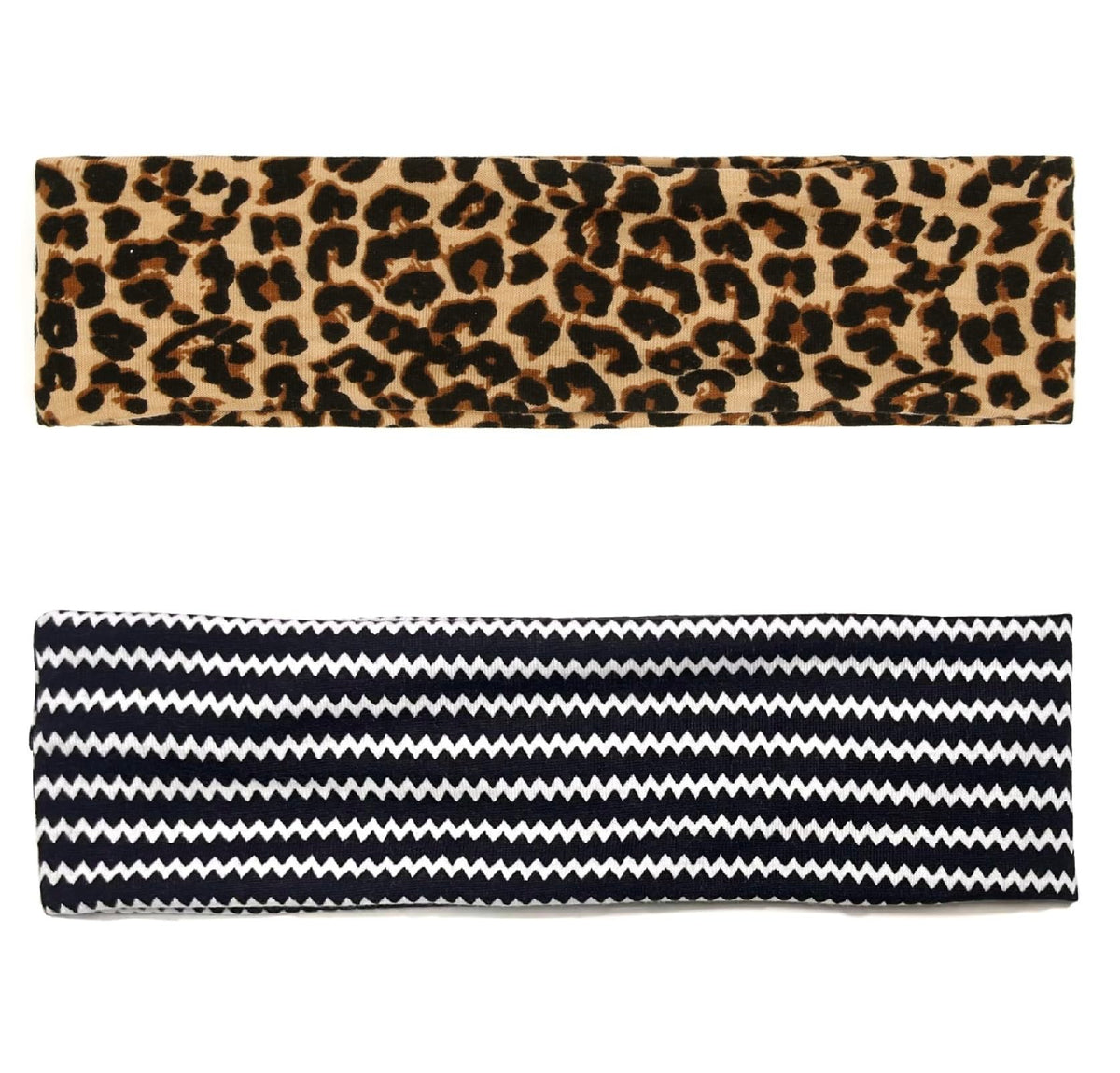 TERSE Cheetah Headband side view showing soft fabric