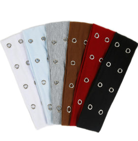 TERSE Grommet Headbands 6PCS assorted designs front view