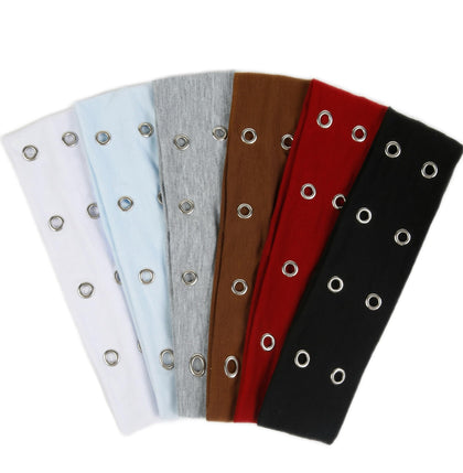 TERSE Grommet Headbands 6PCS assorted designs front view