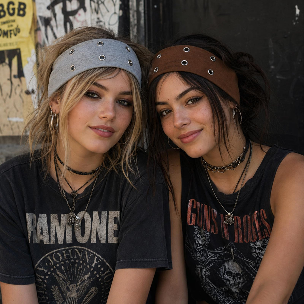 TERSE Grommet Headbands displayed in a stylish arrangement