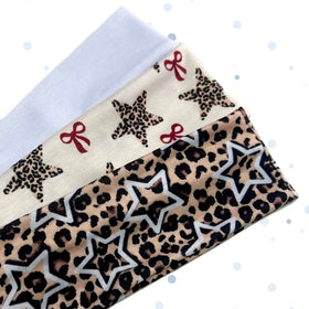 TERSE headband set in packaging with various designs