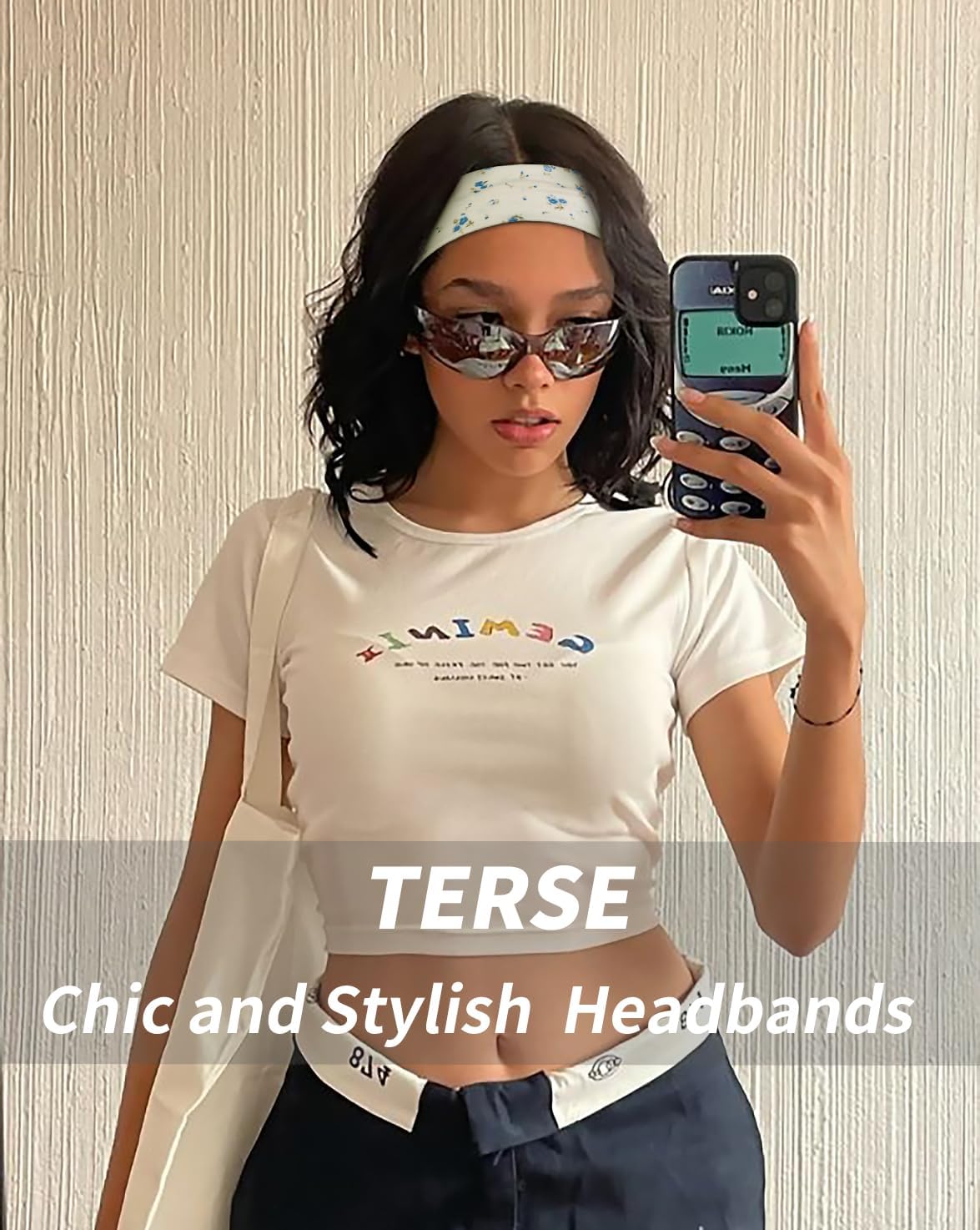 TERSE headbands in a stylish arrangement