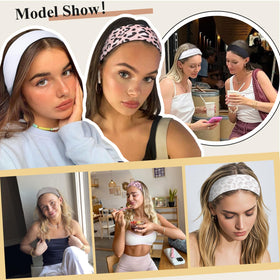 TERSE Leopard Headbands displayed with various patterns