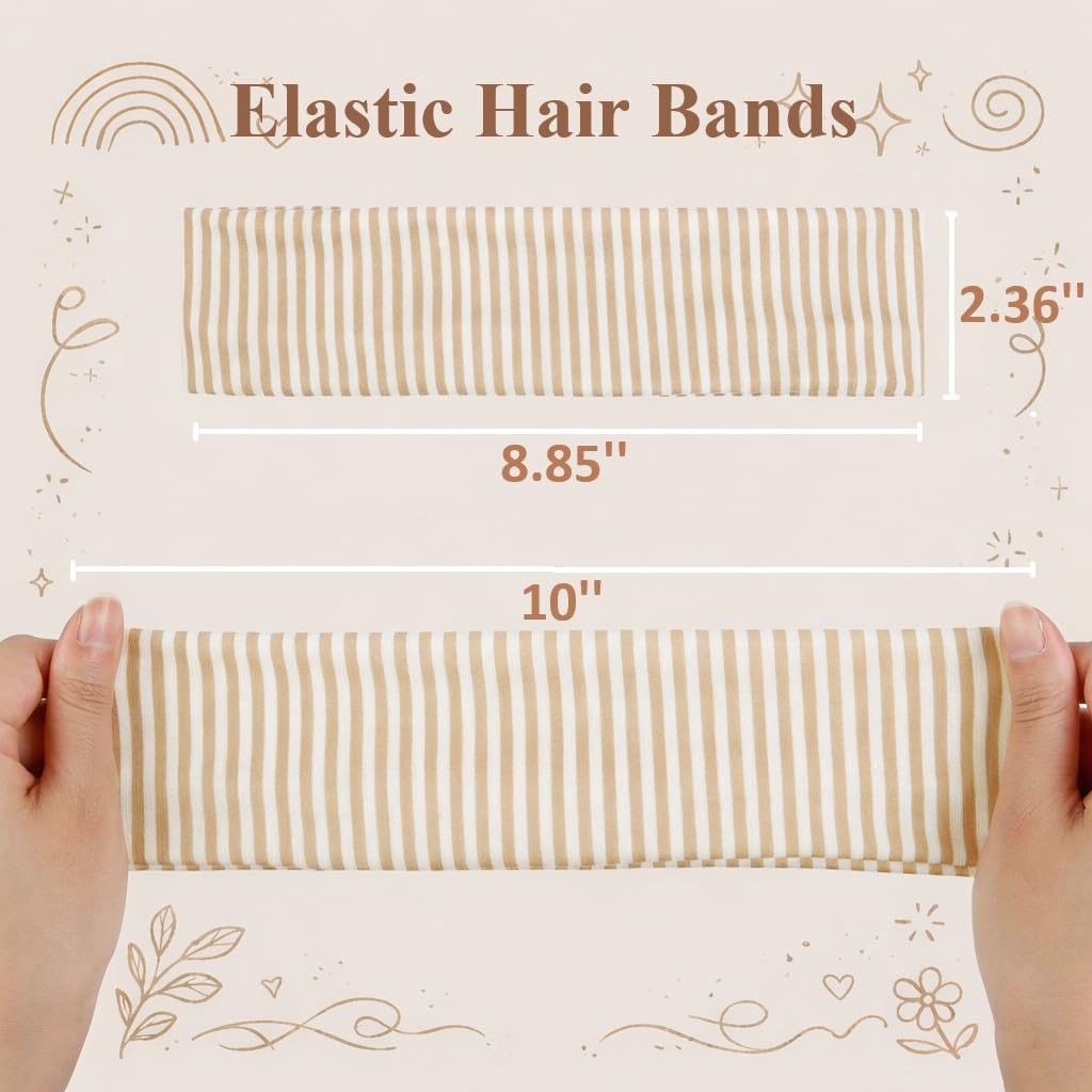 TERSE Stripe Headband in yellow with a casual outfit
