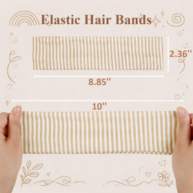 TERSE Stripe Headband in yellow with a casual outfit
