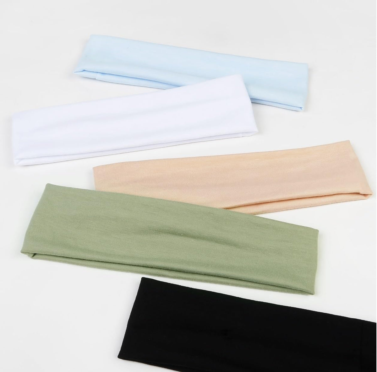 TERSE women's headband in sky blue, lifestyle scene