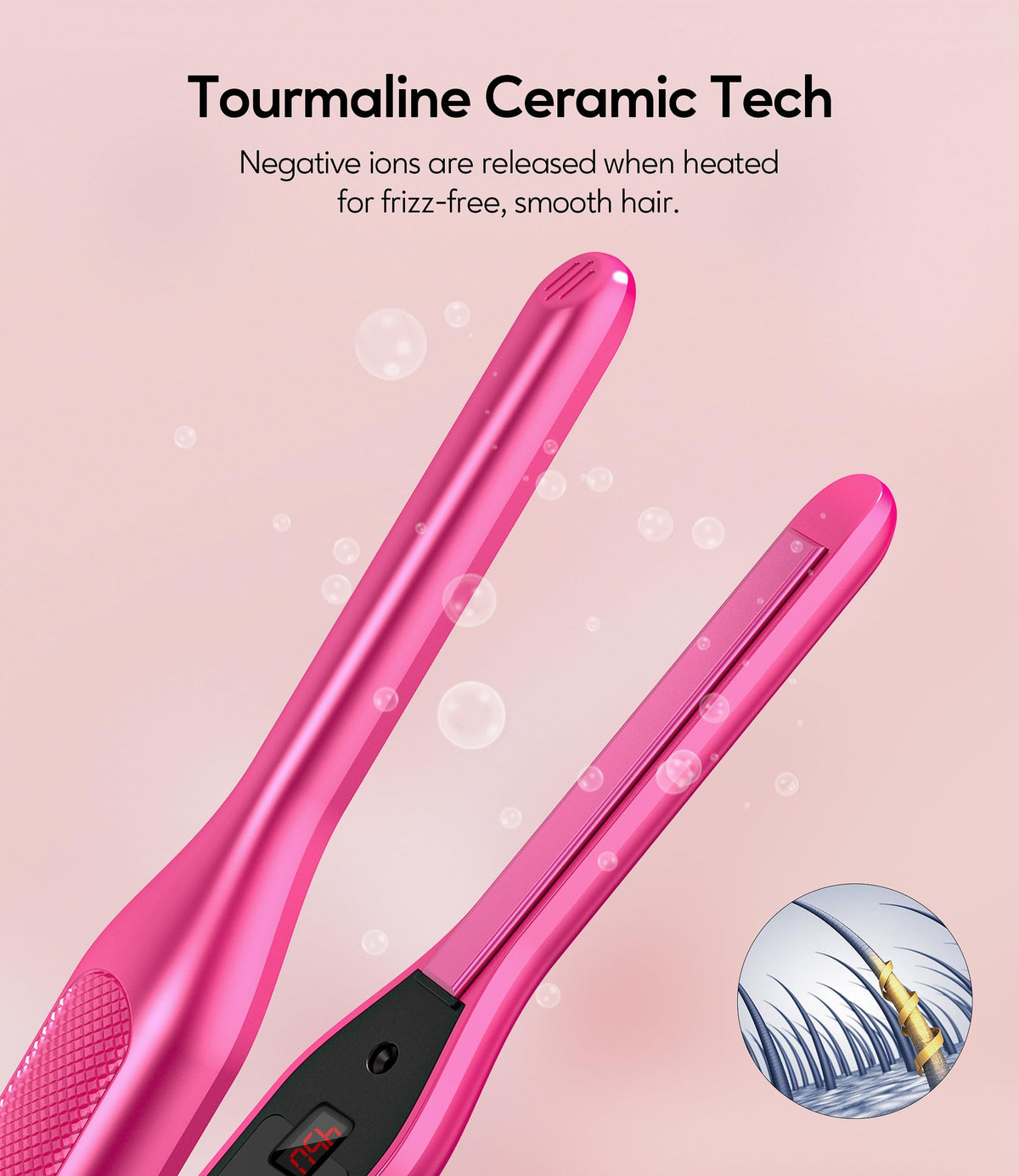 Terviiix Mini Flat Iron in velvet pouch
