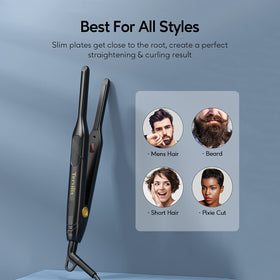 Terviiix Pencil Flat Iron in use on short hair