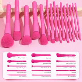 TEXAMO makeup brush set displayed with accessories