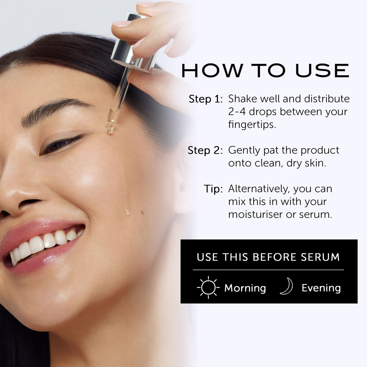 Texture of 111SKIN Black Diamond Vitamin C Serum on hand