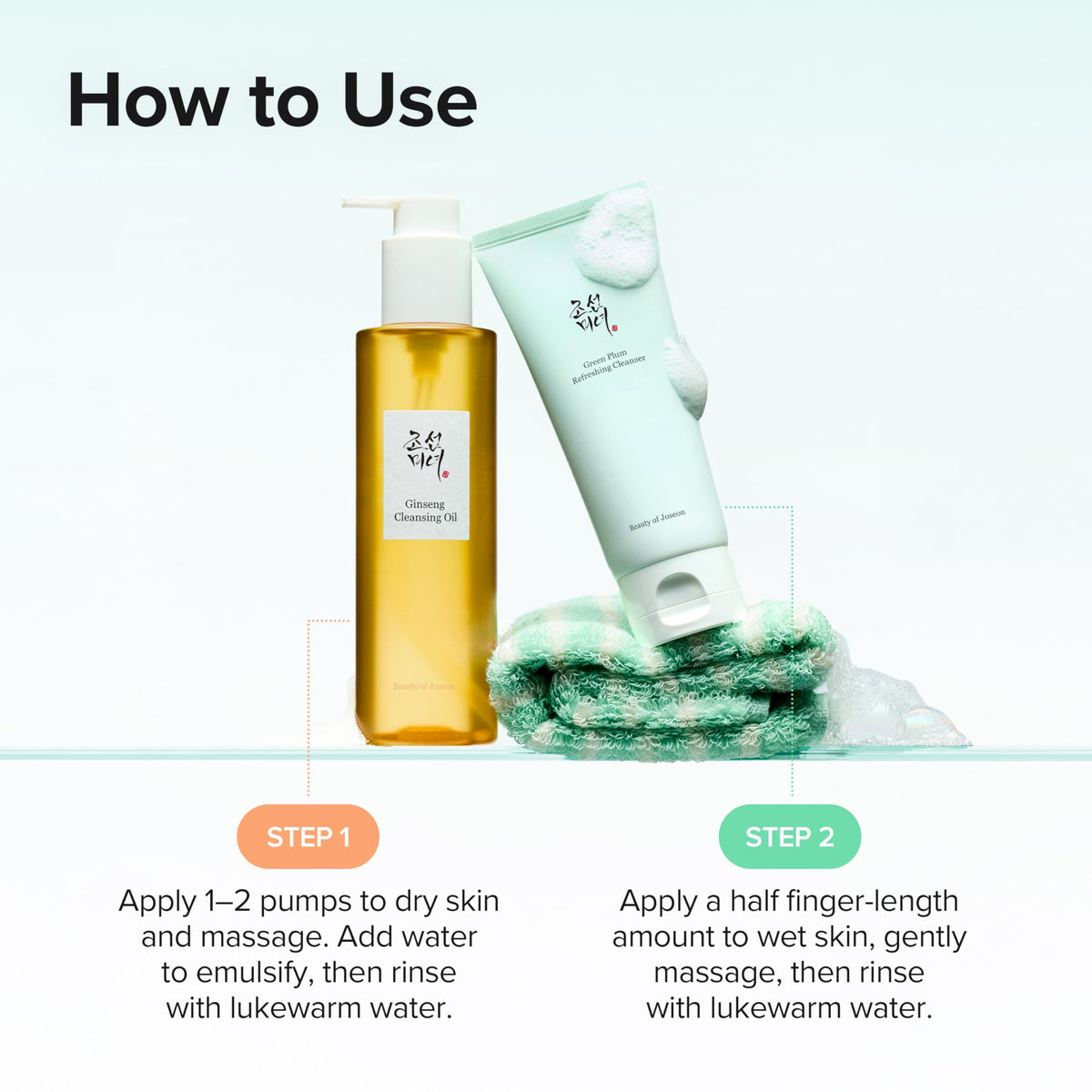 Texture of Beauty of Joseon gel cleanser on hand