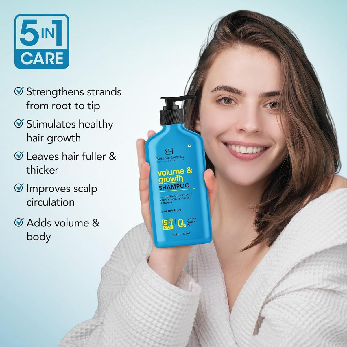 Texture of Botanic Hearth Rosemary Shampoo on hand