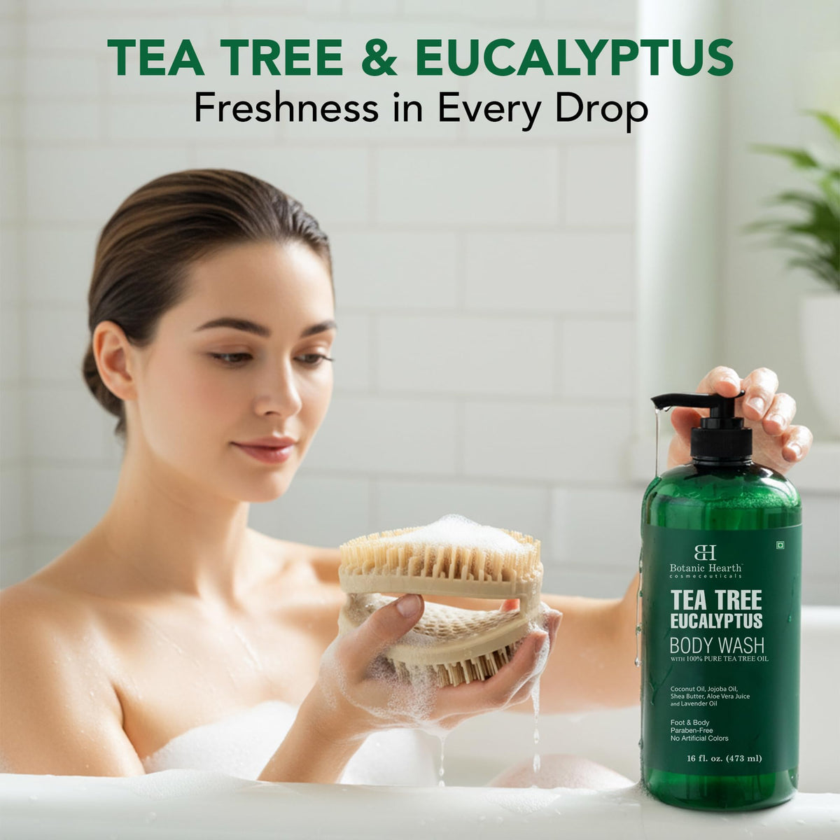 Texture of Botanic Hearth Tea Tree Eucalyptus Body Wash