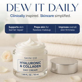 Texture of Skin 2.0 Hyaluronic Acid & Collagen Face Moisturizer on hand