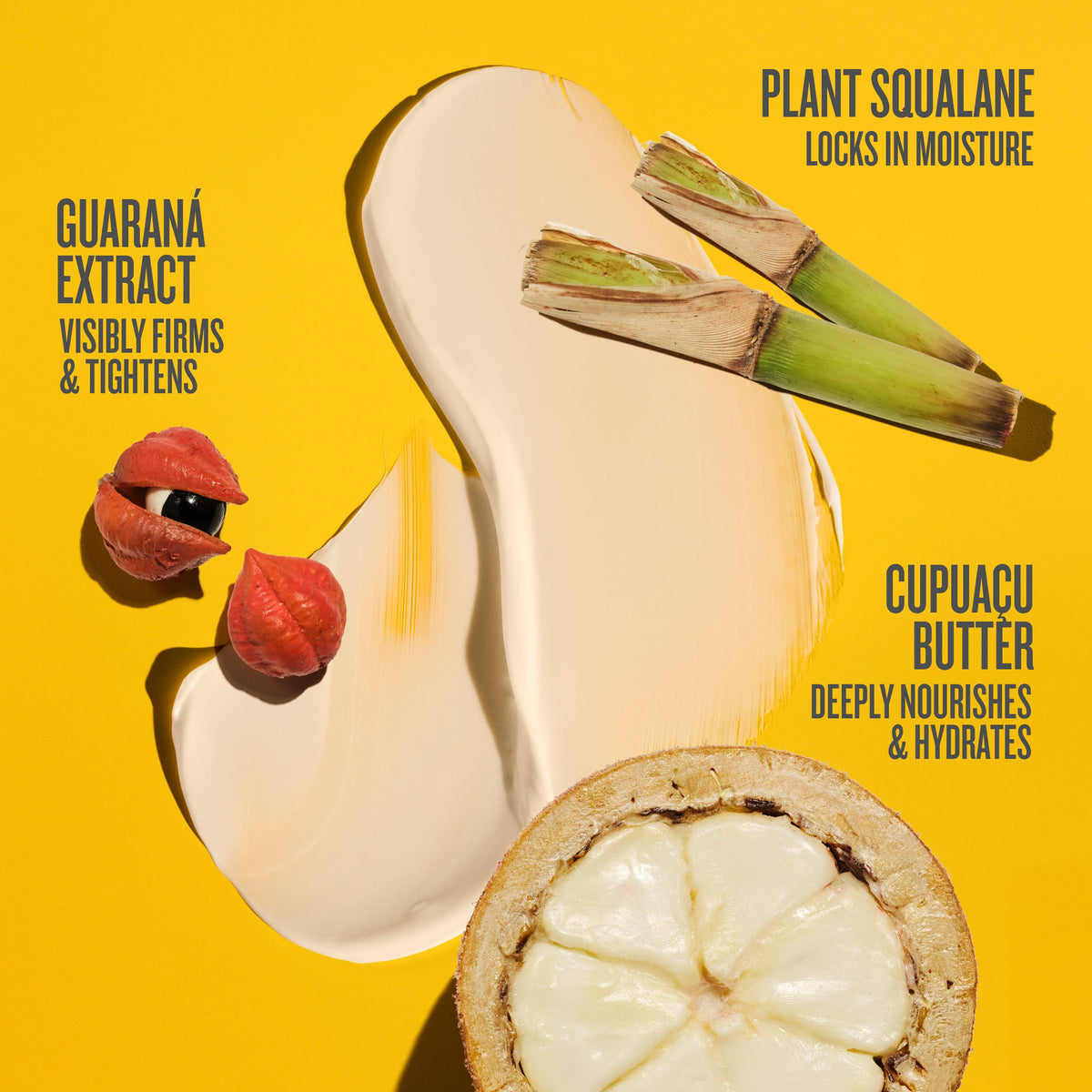 Texture of Sol de Janeiro Brazilian Bum Bum Cream on skin