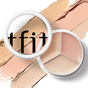 TFIT 3 Color Concealer Cream Palette with shades visible