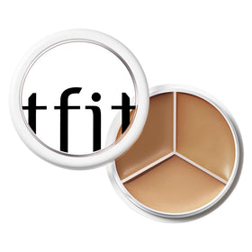 TFIT 3 Color Concealer Palette front view showing three shades