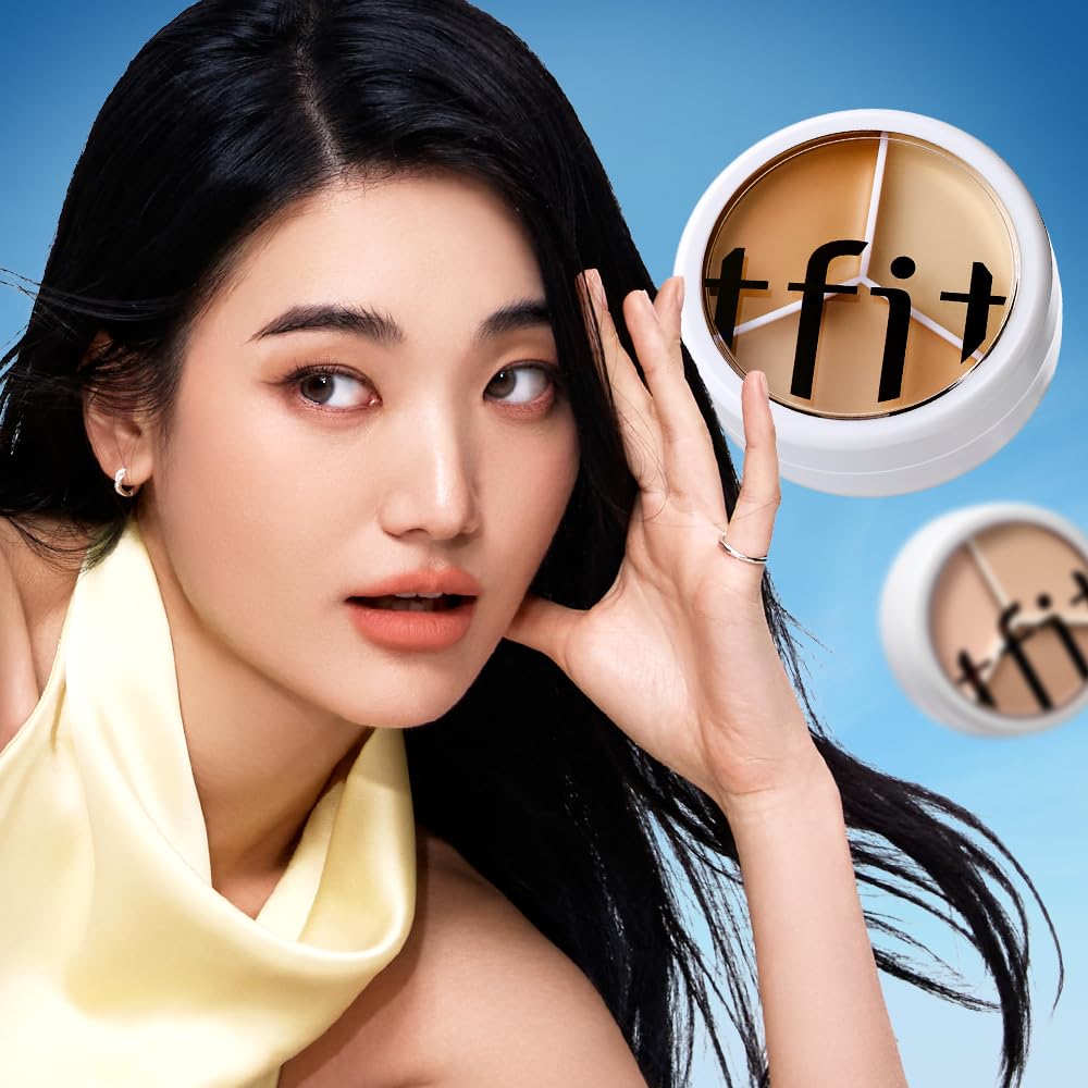 TFIT 3 Colour Concealer Palette 05 Deep in use on model