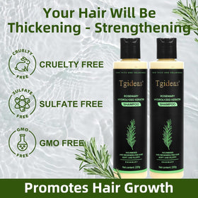 Tgideas Rosemary Biotin Shampoo in bathroom setting