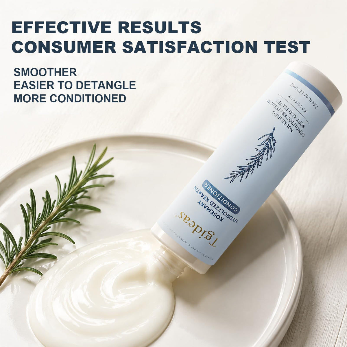 Tgideas Rosemary Keratin Conditioner on bathroom shelf