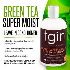 Thank God It's Natural Green Tea Leave In Conditioner with natural ingredients