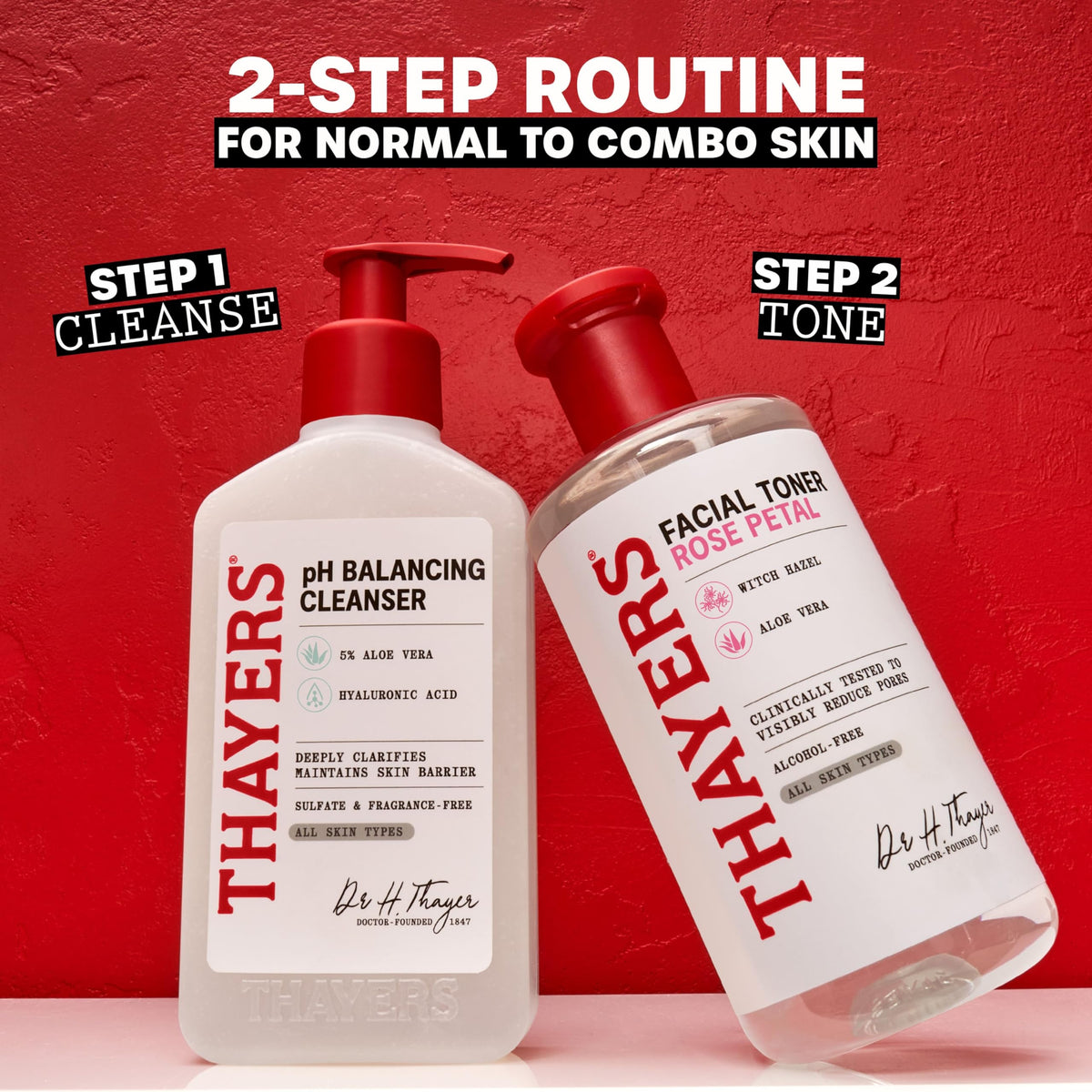 THAYERS Daily Cleanser back view with ingredient list