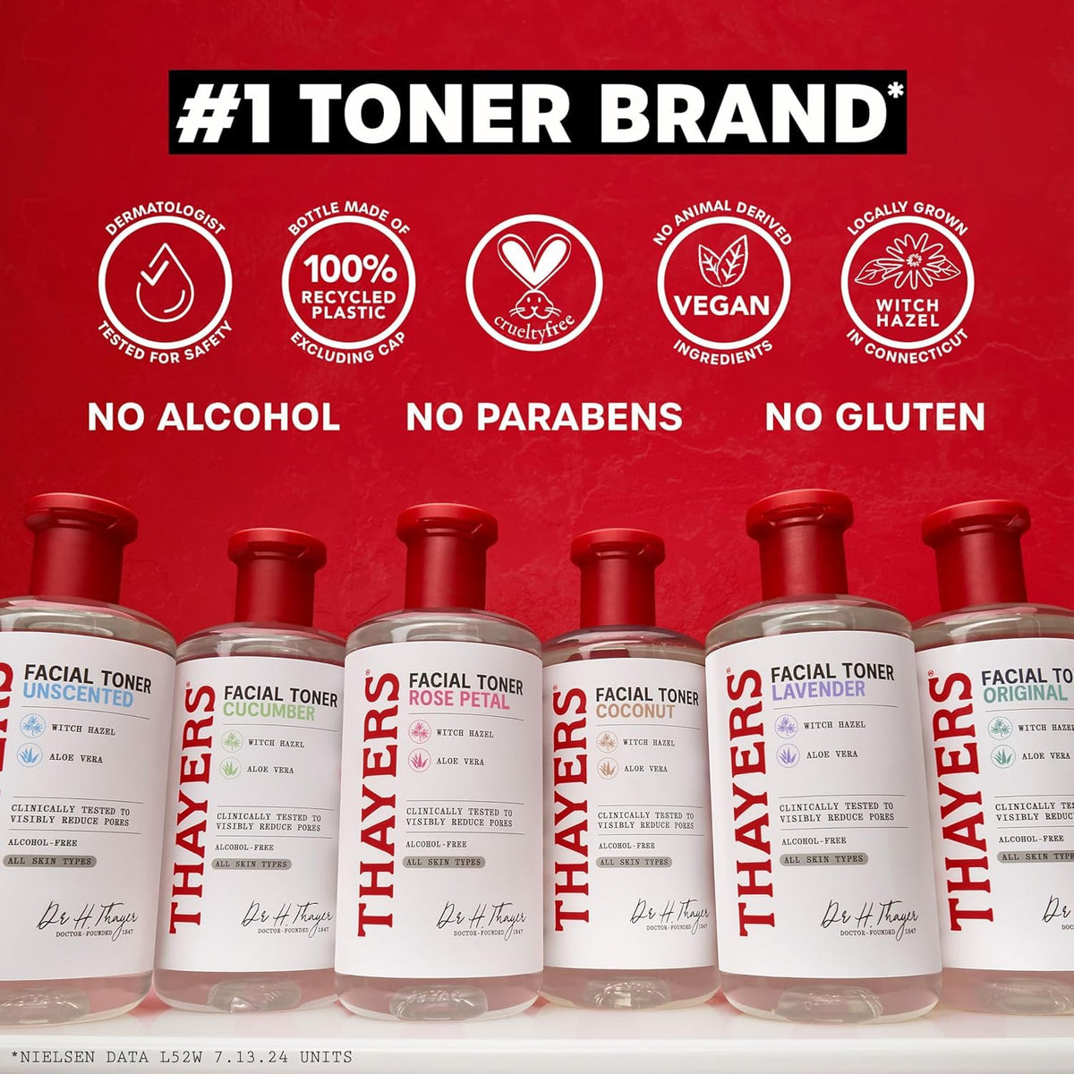 THAYERS Milky Face Toner with elderflower water ingredients