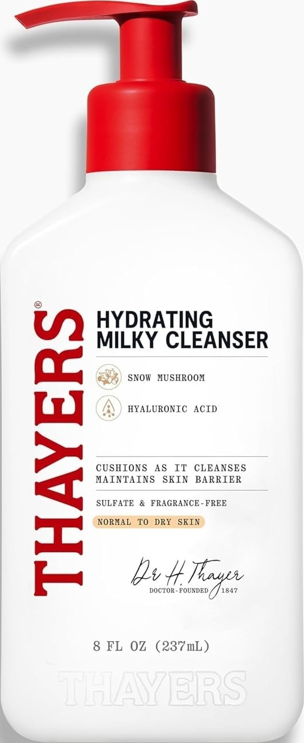 THAYERS Milky Hydrating Face Cleanser 8 Fl Oz front view